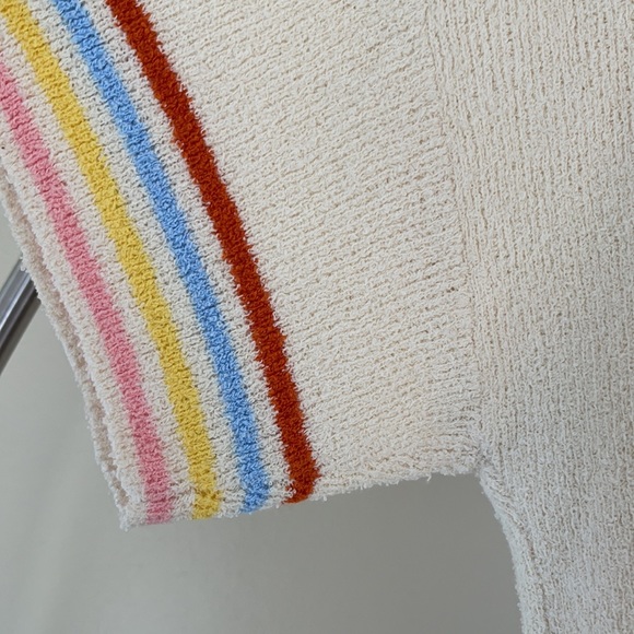 Madewell everyday sweater shirt w/ rainbow sleeves - Picture 6 of 10